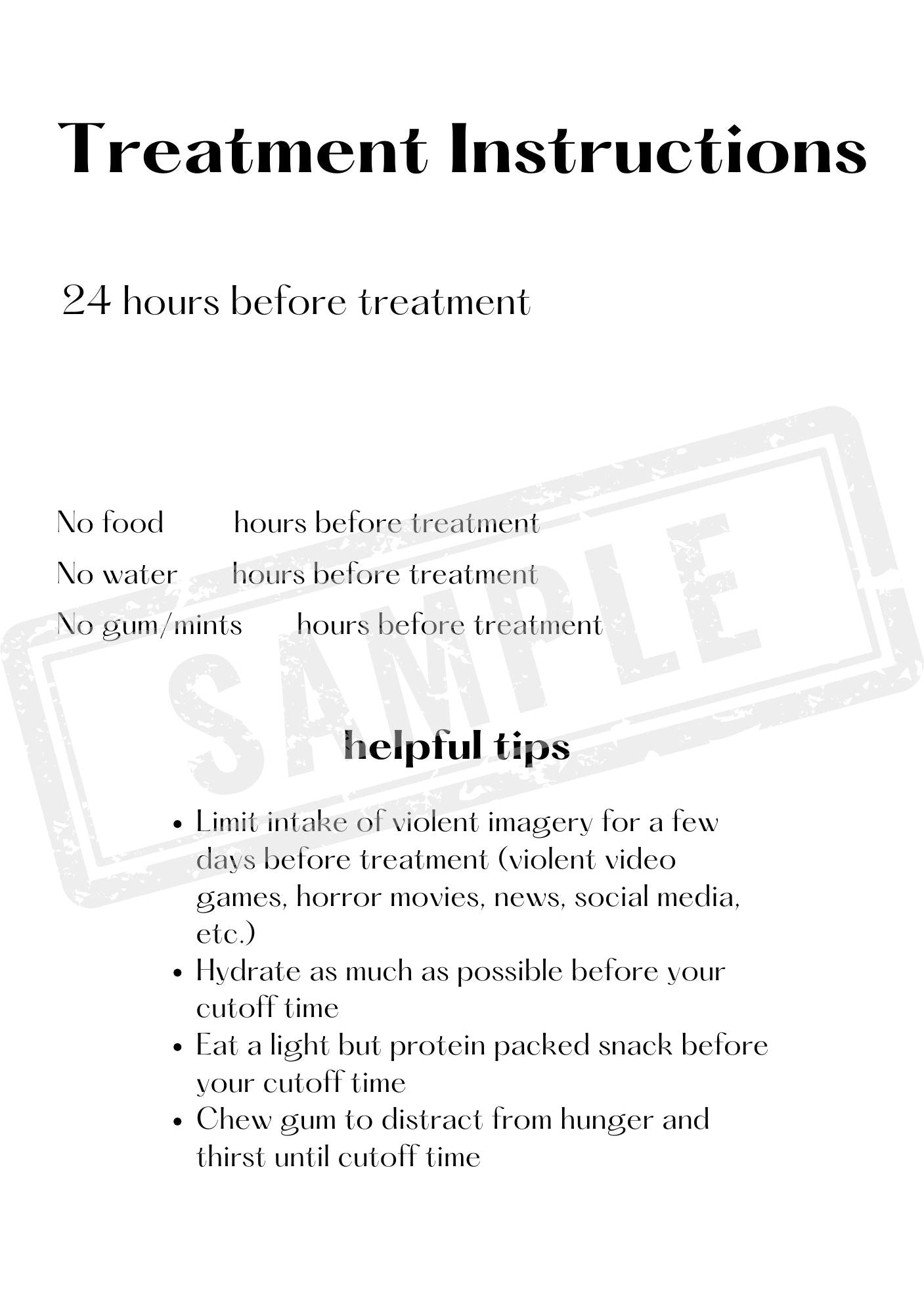 Ketamine Treatment Logbook